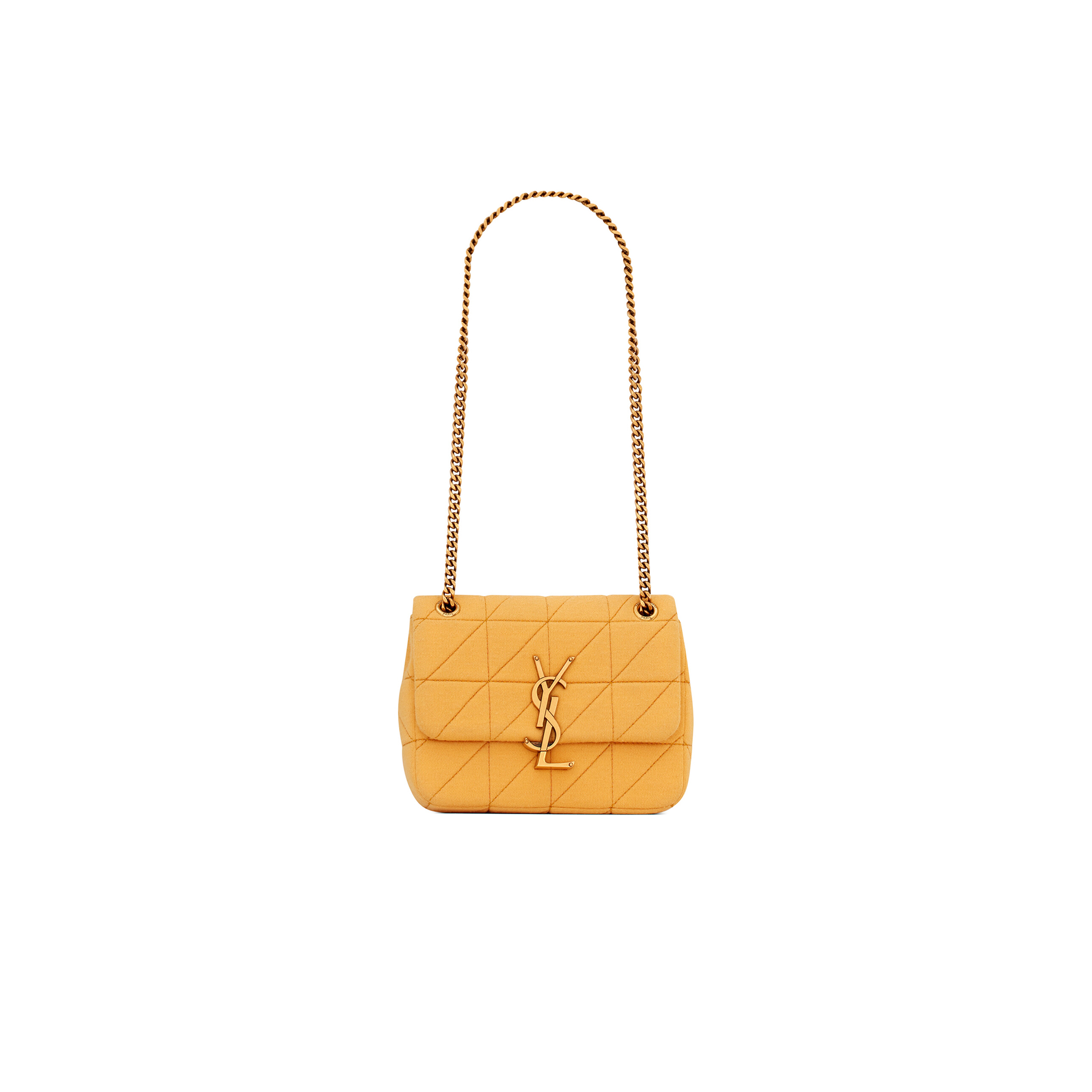 YSL JAMIE MINI CARRÉ RIVE GAUCHE IN JERSEY 6981622F9277004 (17.5*13*5cm)